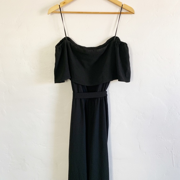 Charles Henry Off the Shoulder Popover Jumpsuit - Picture 7 of 7